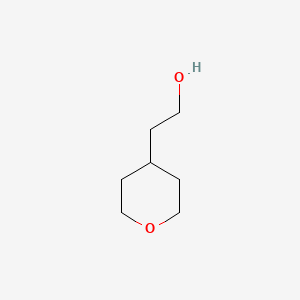 Struktur - 2-(Tetrahydro-2H-pyran-4-yl)ethanol, 2-(Tetrahydro-2H-pyran-4-yl)ethanol, 2-(Tetrahydropyran-4-yl)ethanol, 4-(2-Hydroxyethyl)tetrahydropyran, 2-(TETRAHYDRO-PYRAN-4-YL)-ETHANOL