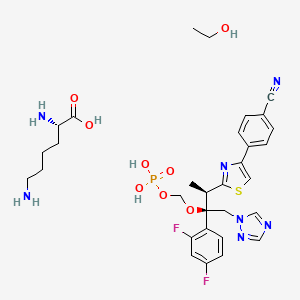Structure - Fosravuconazole (L-lysine ethanolate), BMS-379224 (L-lysine ethanolate), E-1224 (L-lysine ethanolate)