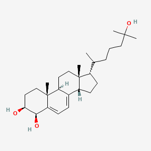 Structure - (4Beta)-7-Dehydro-4,25-dihydroxycholesterol